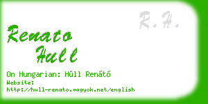 renato hull business card
